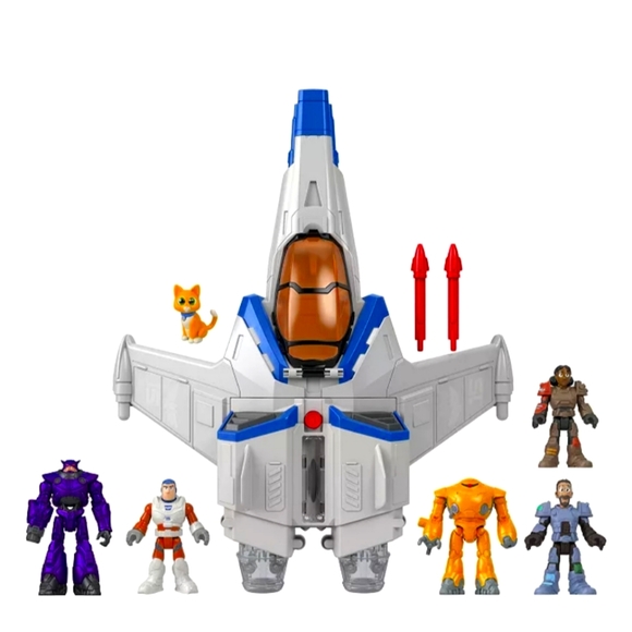Disney Pixar's Lightyear Fisher-Price Lights & Sounds Spaceship & Figure Set - Picture 3 of 6